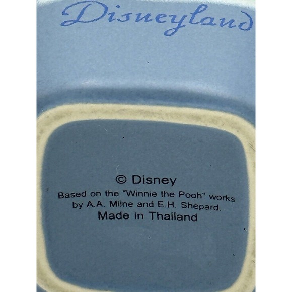 Vtg Winnie The Pooh Mug Coffee Tea Cup Life’s A Breeze 3 Sided Disney Disneyland - Picture 8 of 8